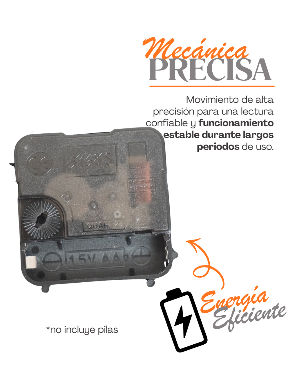 Reloj plástico para la Cocina - Tipo restaurante italiano