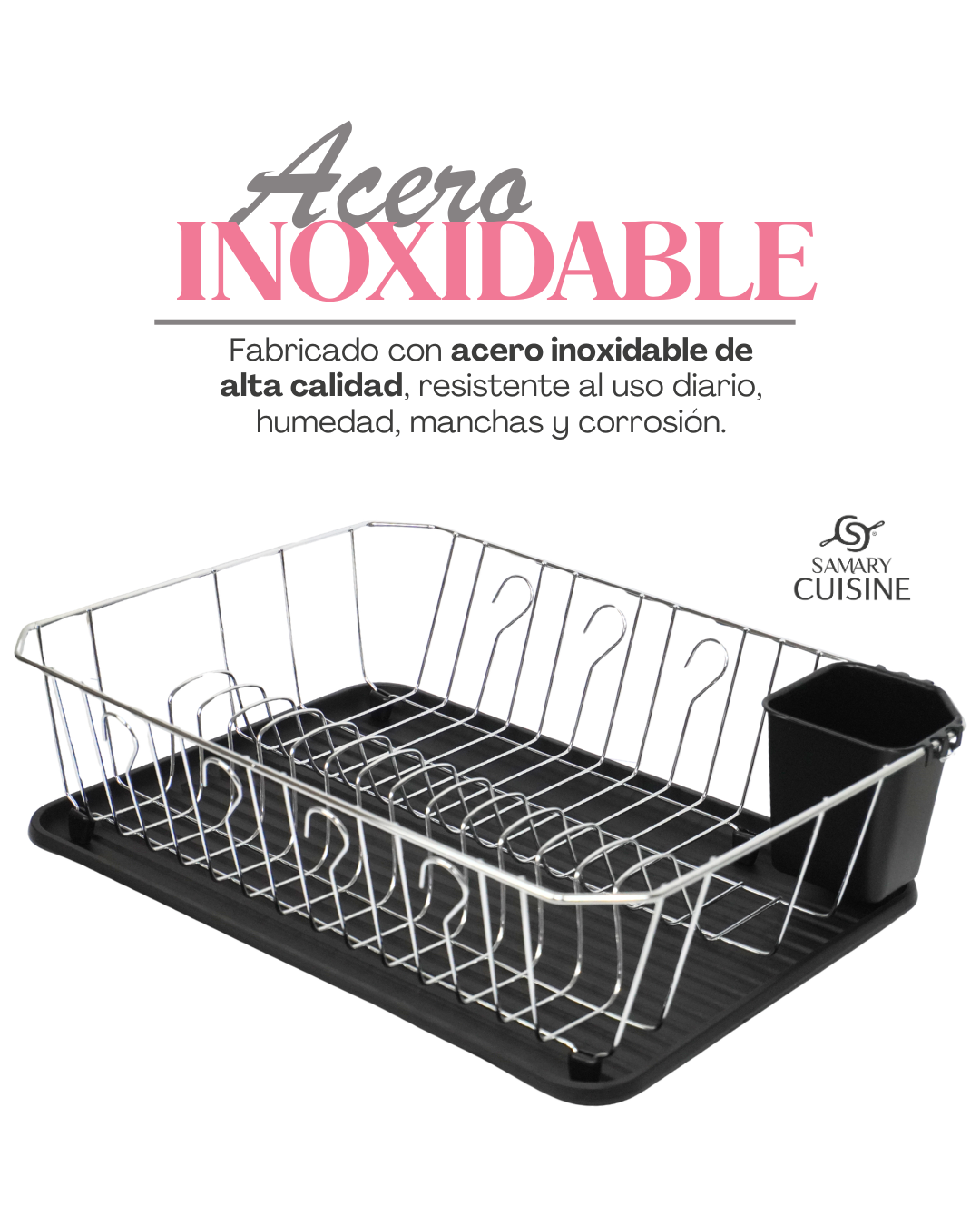 Escurridor un piso de Acero Inoxidable - DISH DRAINER