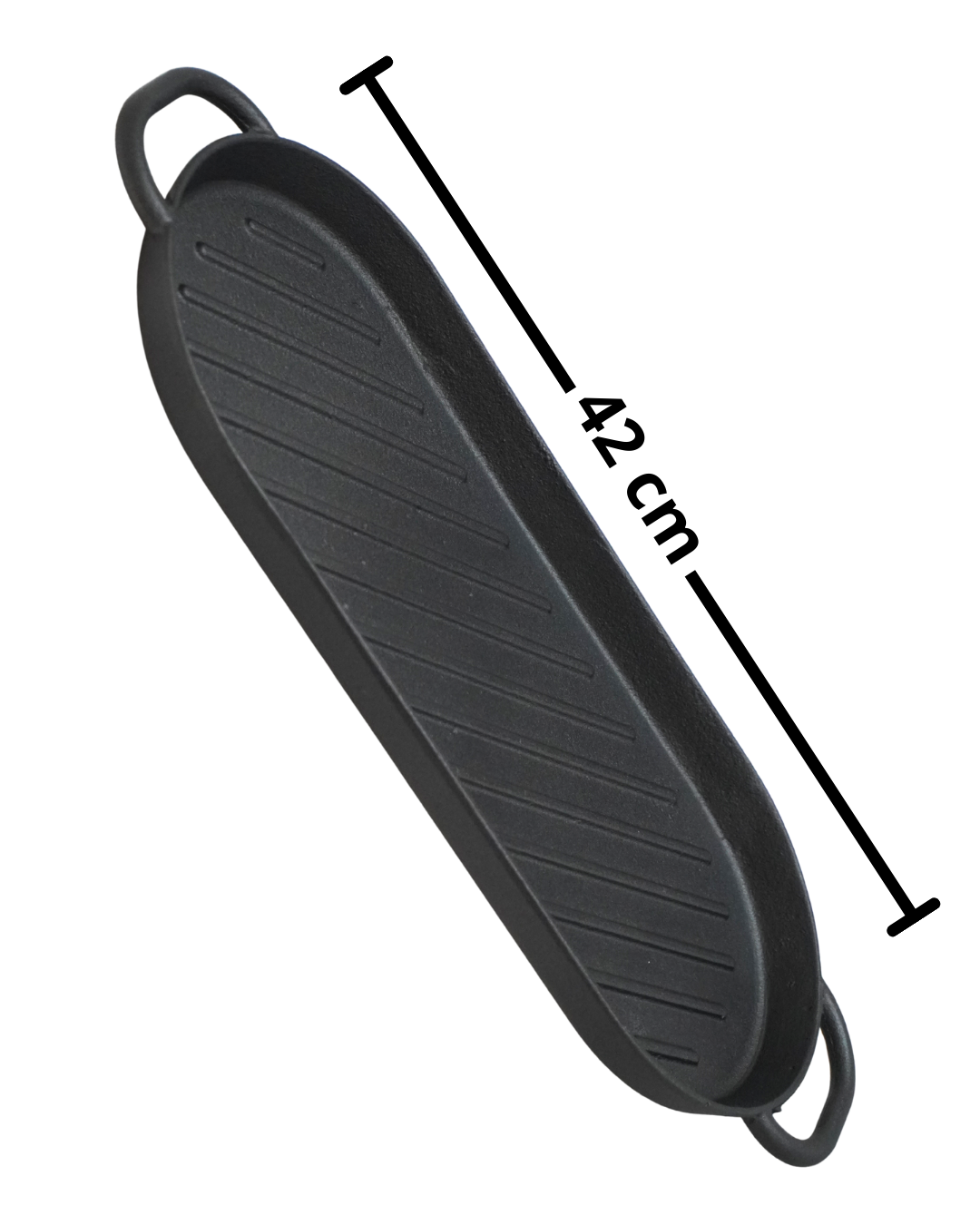 Grill Ovalado 38, 42  cm de hierro c/ tabla - GRILL