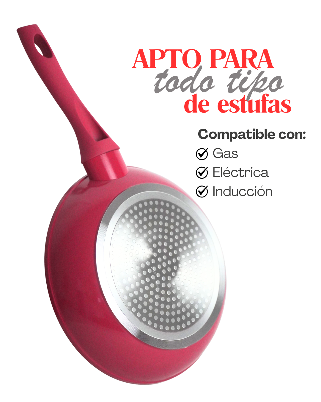 PROMO Set de Sartenes de Cerámica Antiadherente  Portugal - ALFA 3 pz