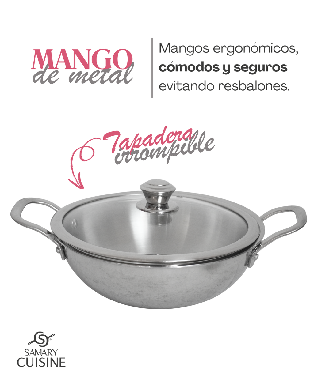 Batería de Acero inoxidable Bond - KUCHE 6 pz