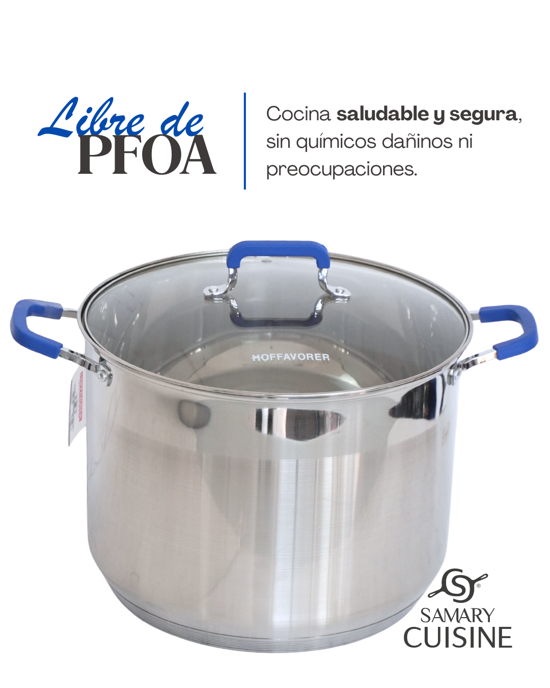 Juego De Ollas De Acero Inoxidable Hoffsvorer 10, 12 Y 15 Lt