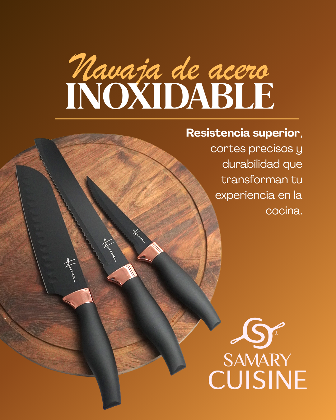 PROMOCION Batería premium + set de cuchillos