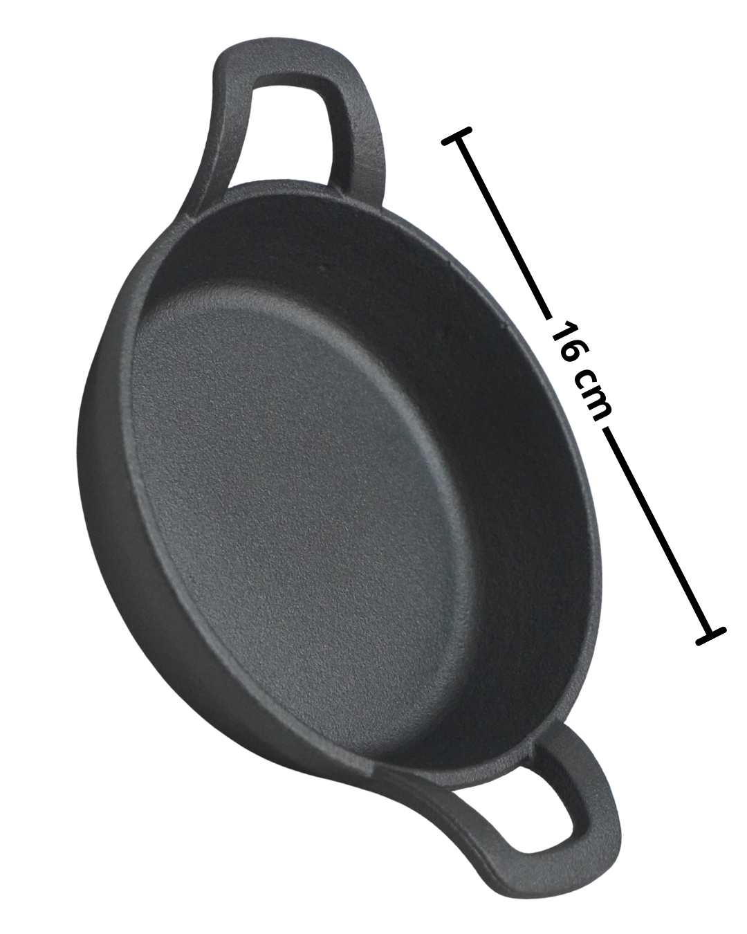 Olla Grill  16, 18 cm de hierro c/ tabla