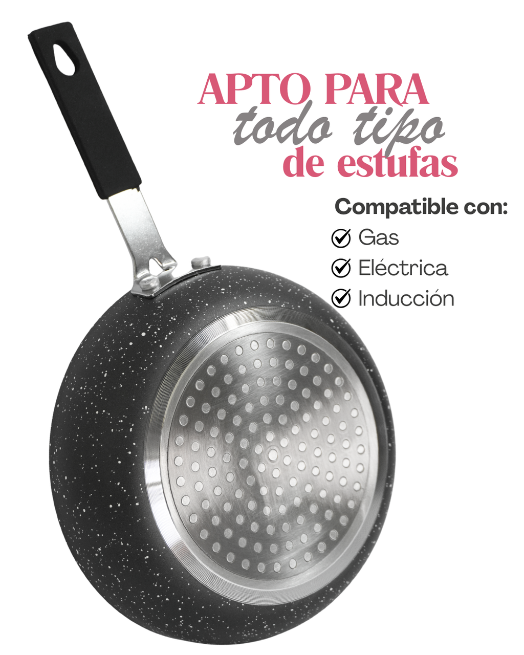 Mini sartenes - ALFA 3 pz Antiadherentes de Ceramica