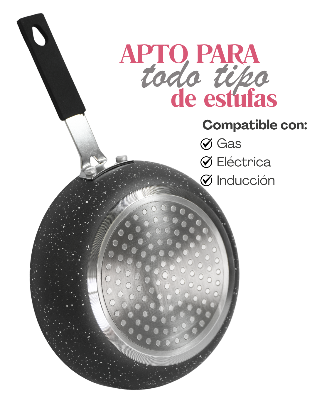 Mini sartenes - ALFA 3 pz Antiadherentes de Ceramica