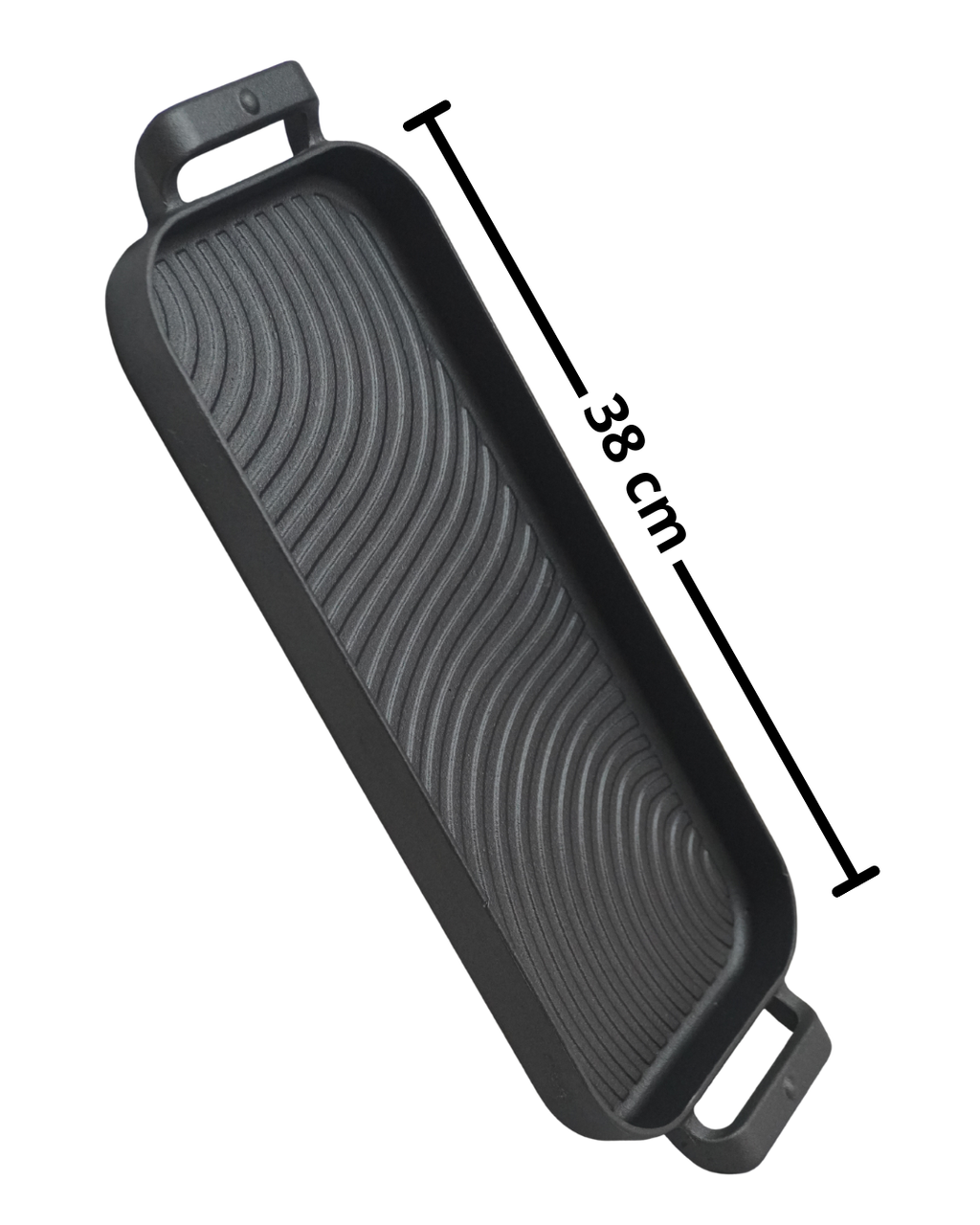 Sarten Grill rectangular de hierro c/ tabla 38
