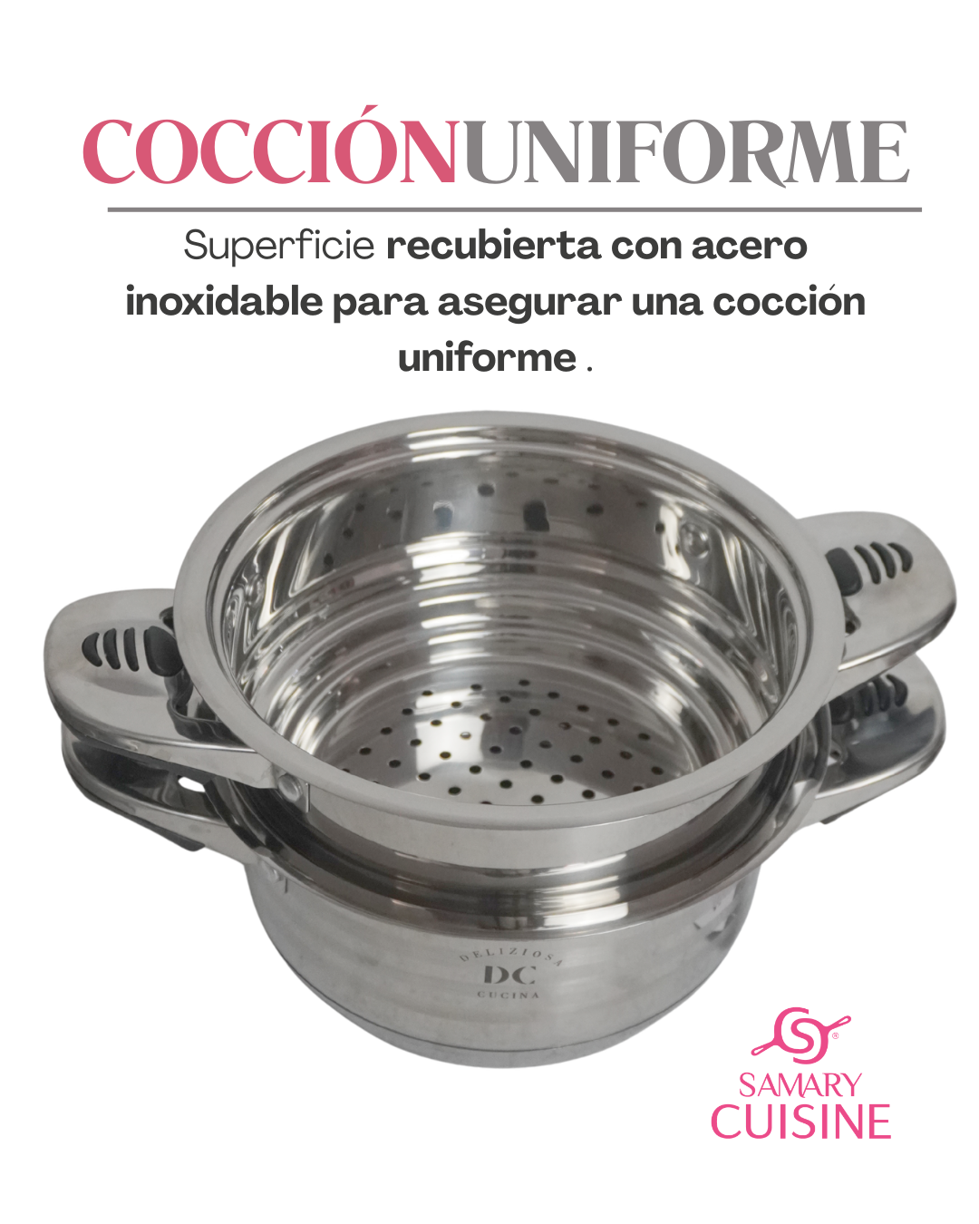 Batería de Cocina Acero Inoxidable Bateria DC - 16 pz con