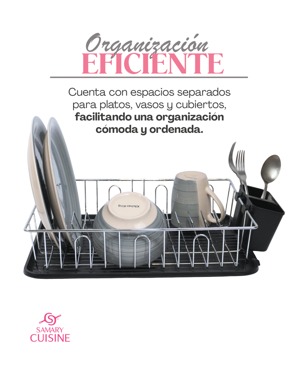 Escurridor de Trastes Acero inoxidable - GENERICO