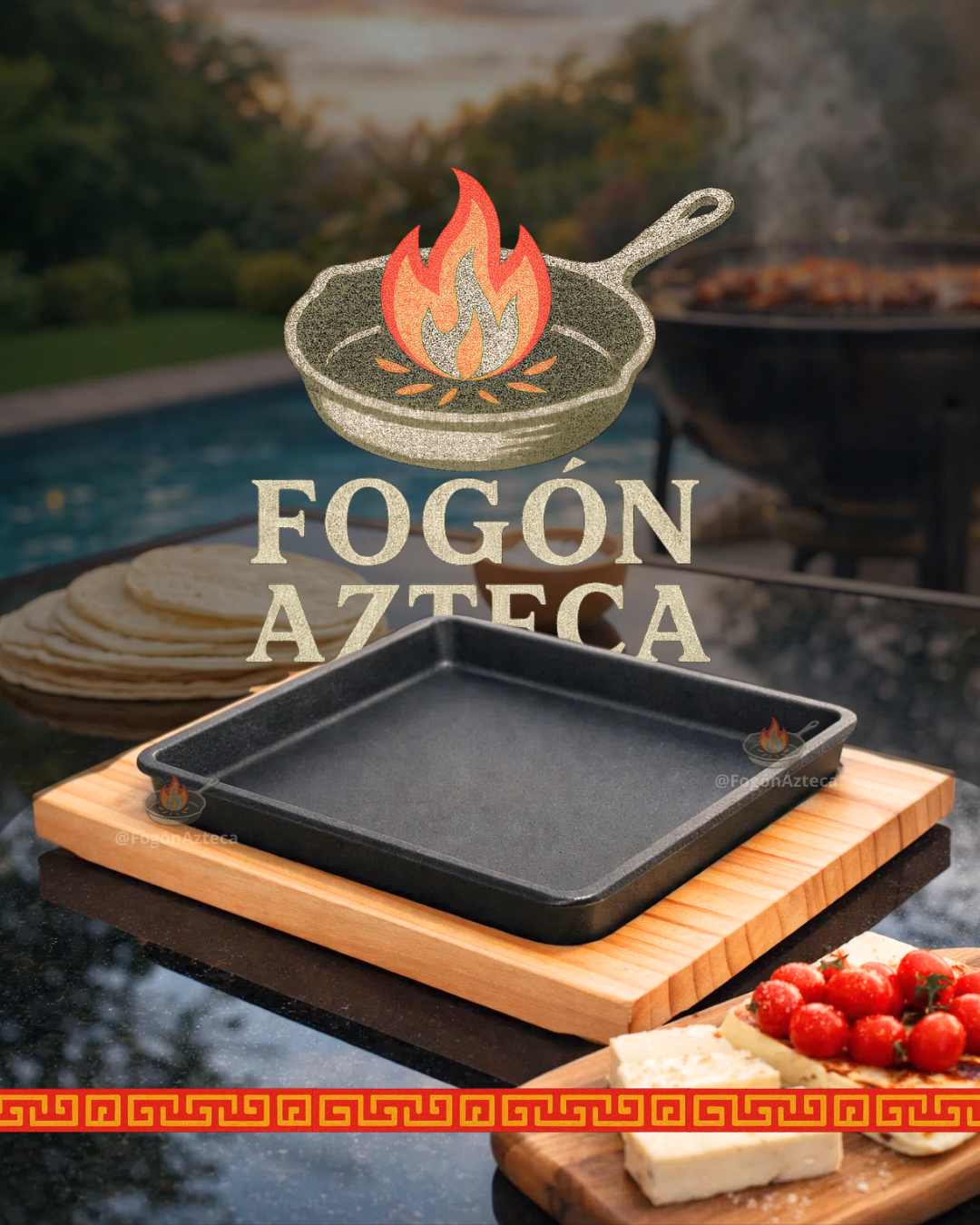 Sarten de queso cuadrado 17 cm - GRILL
