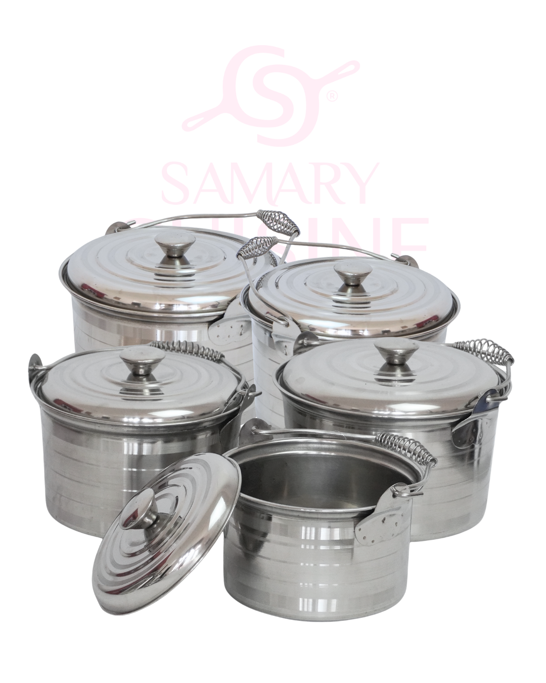 Ollas Kuche India 12 Para Cocina Eficiente Y Duradera 3 Pz