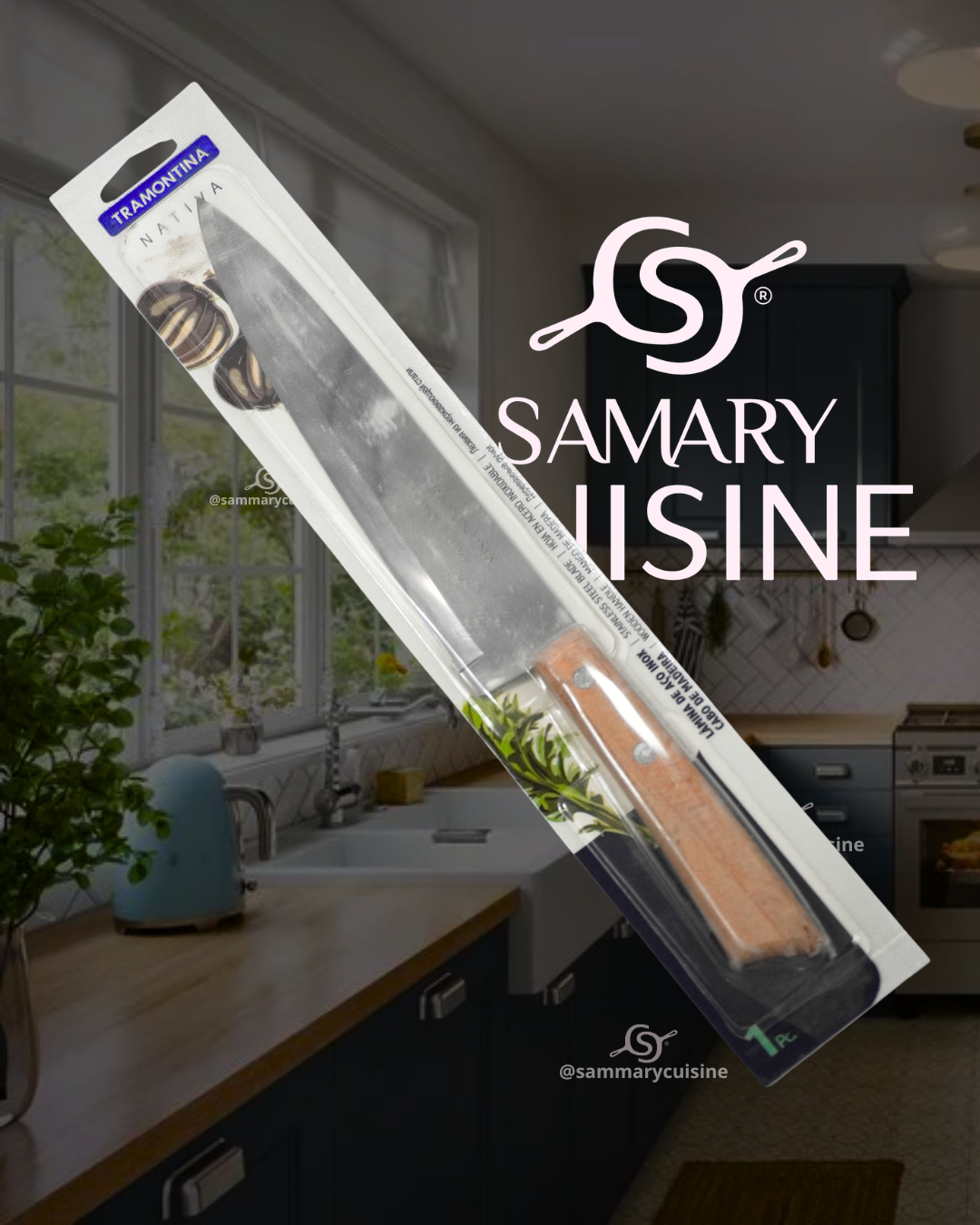Cuchillo de chef madera G - TRAMONTINA 33cm 22944/108