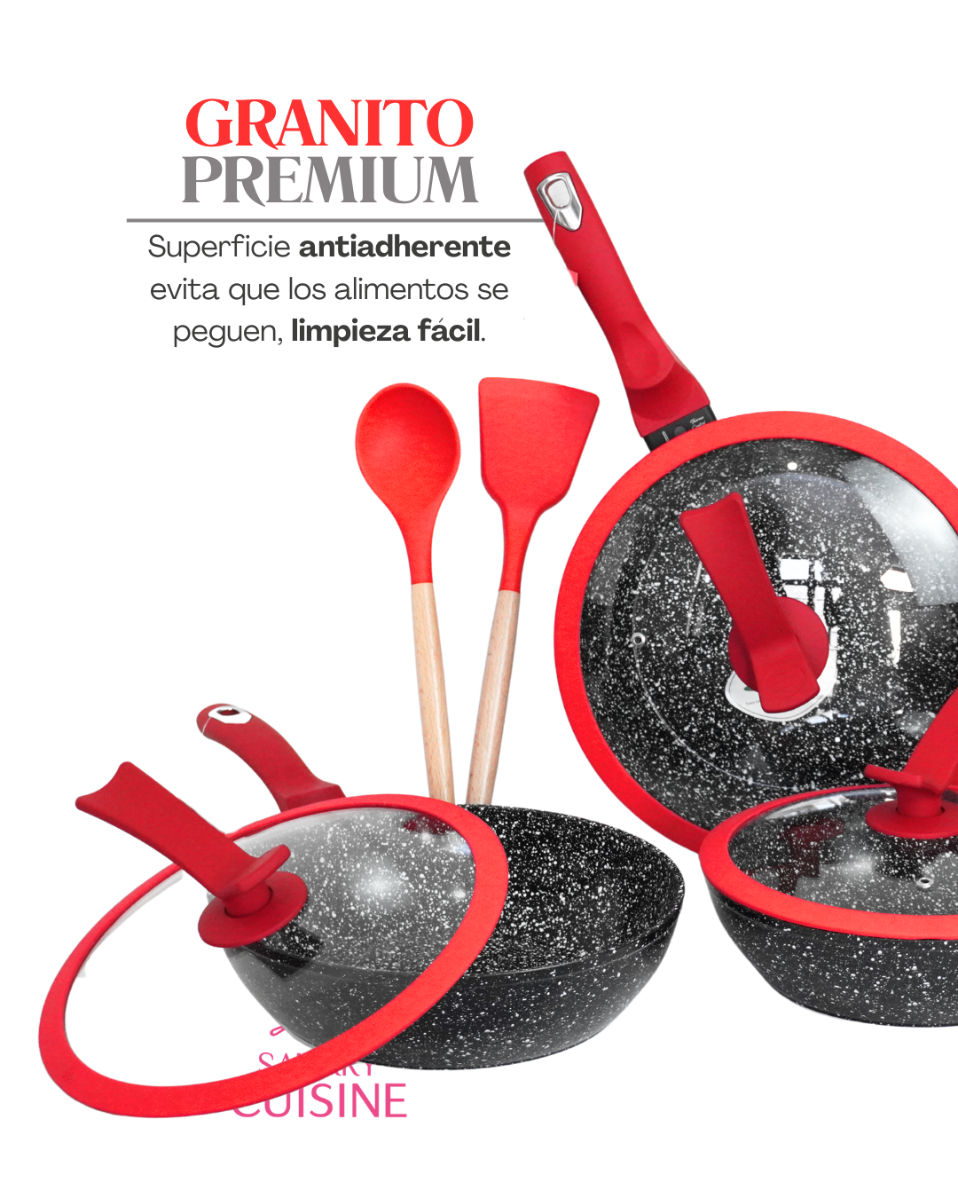 Set de Sartenes Pauli - KUCHE 8 pz Cerámica Antiadherente (Copia)