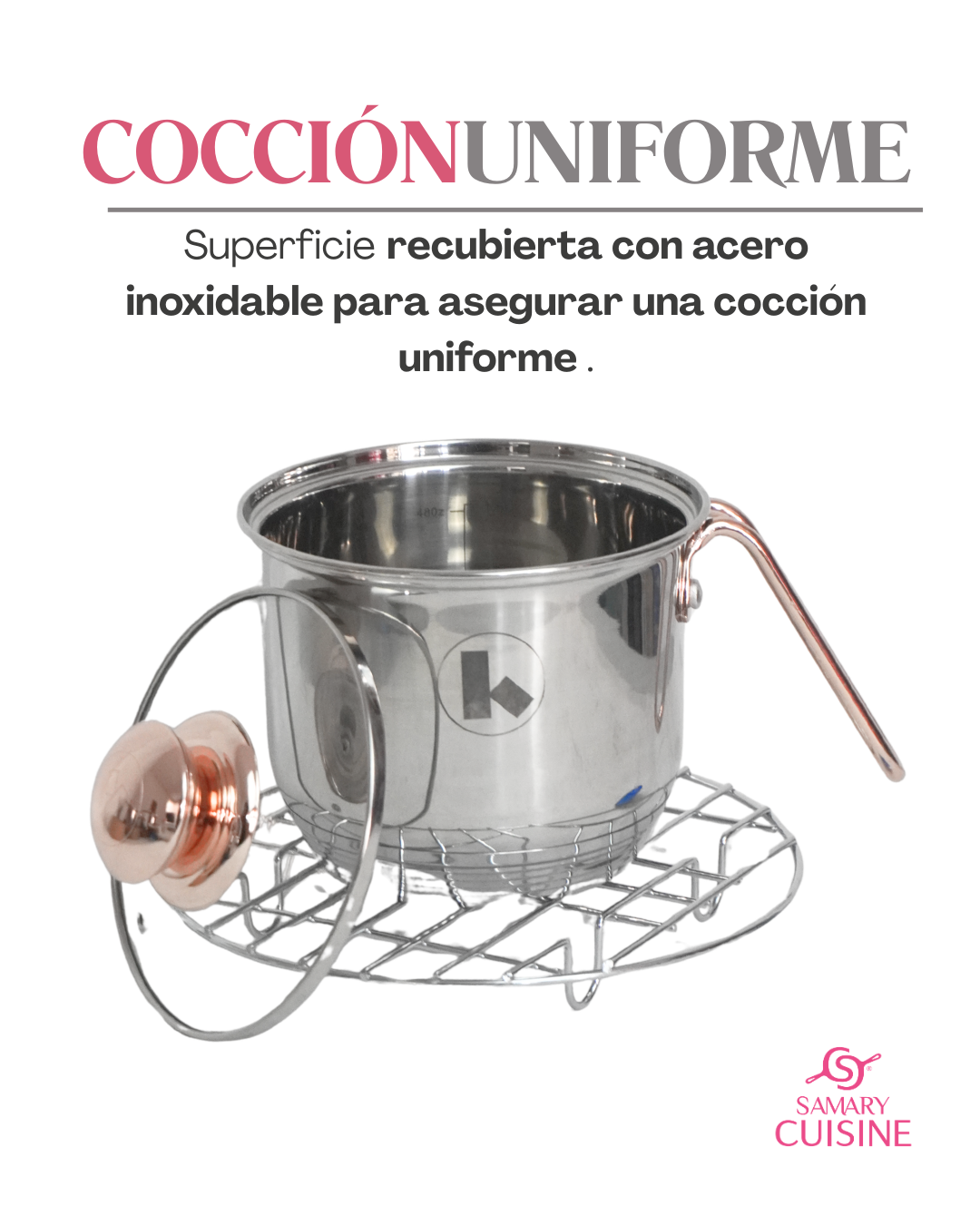 Batería de Cocina Klausberg Praga 12 Pzas Acero Inoxidable Dorado Inducción