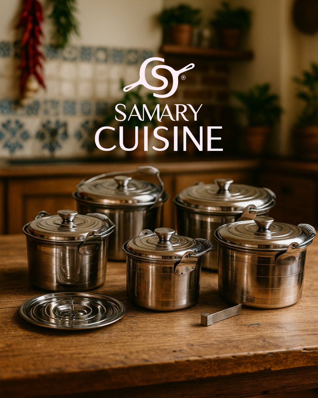 Ollas Kuche India 12 Para Cocina Eficiente Y Duradera 3 Pz