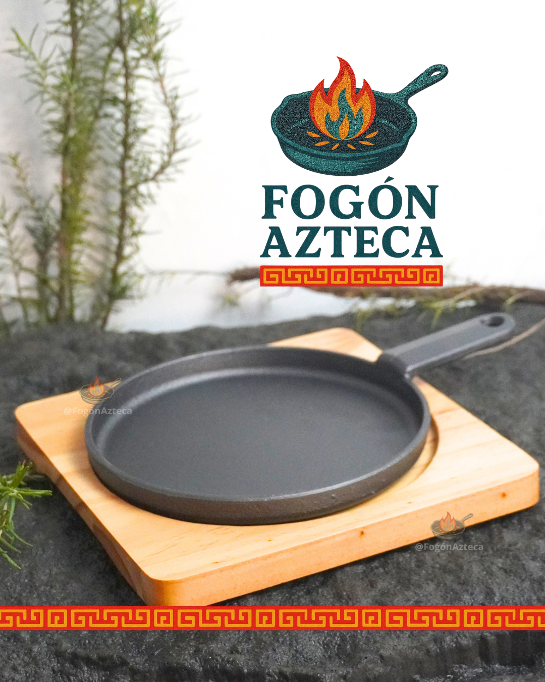 Sartén para pizza al grill