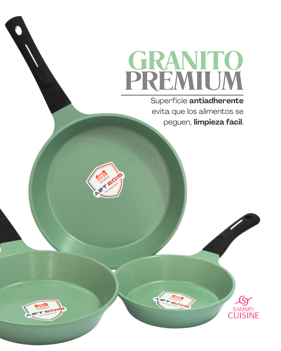 Sarten de Ceramica Becky - AMEXICOOK 3 pz