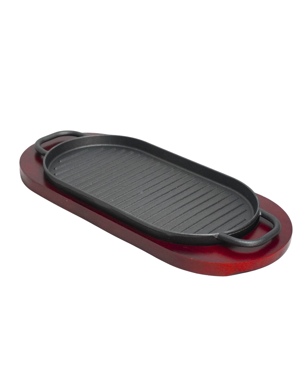 Grill Ovalado 38, 42  cm de hierro c/ tabla - GRILL