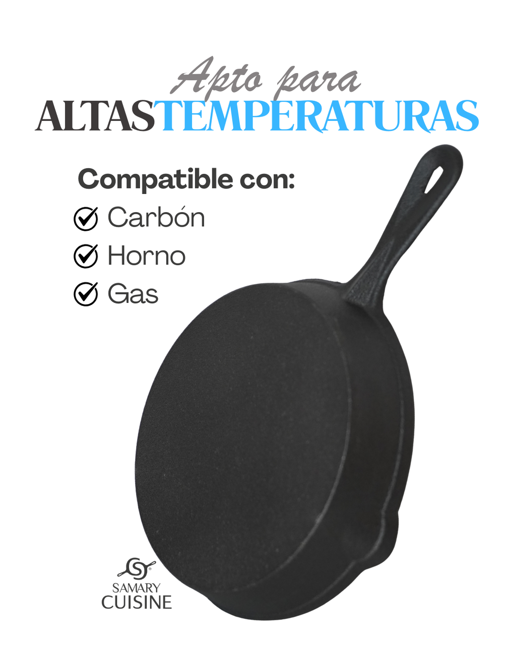 Sartén Huevero 12, 16 cm hierro c tabla
