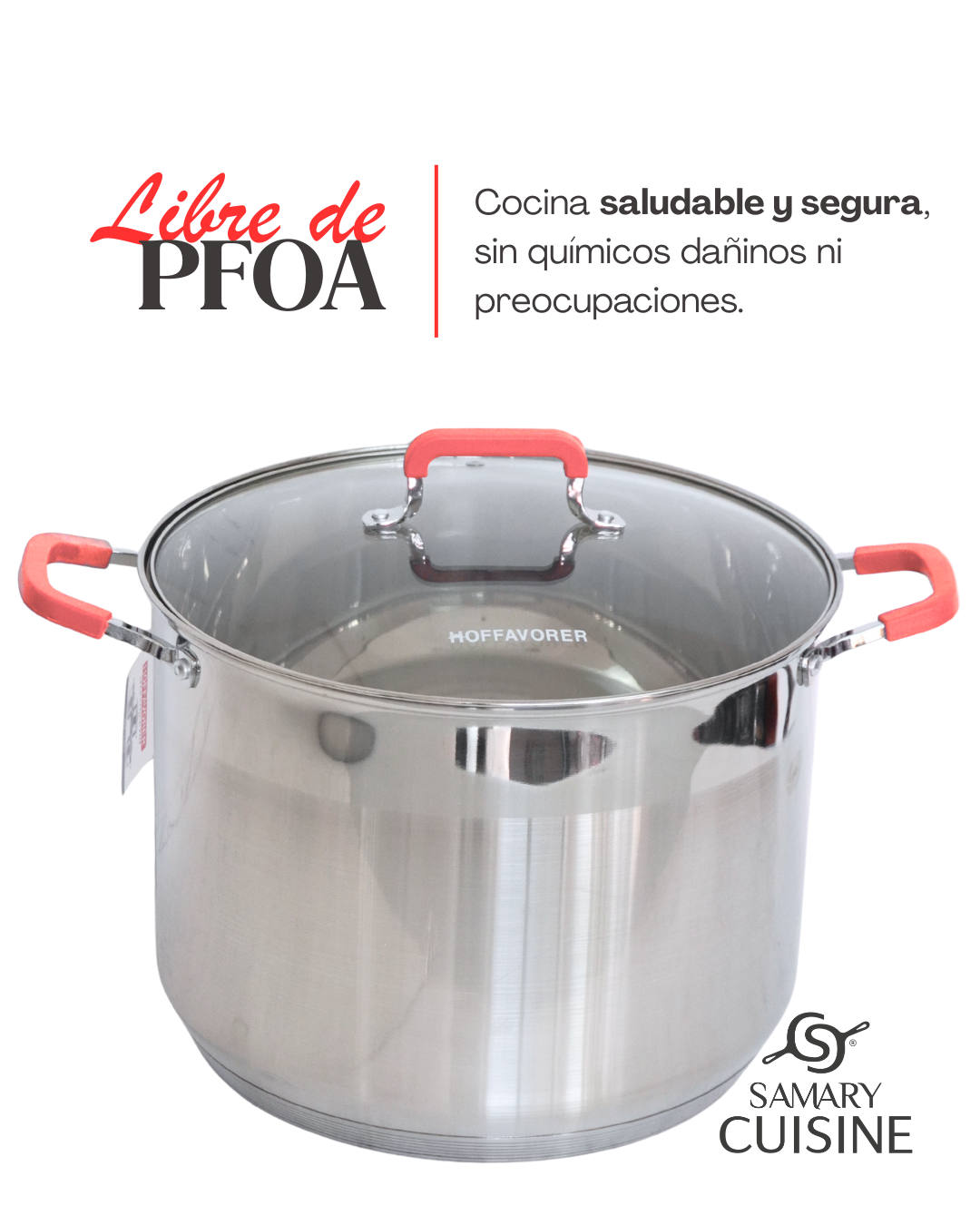 Juego De Ollas De Acero Inoxidable Hoffsvorer 10, 12 Y 15 Lt