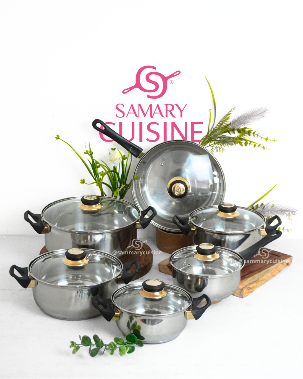 Batería de cocina Acero inoxidable Chapala Veca- ALPHINE CUISINE 12 pz