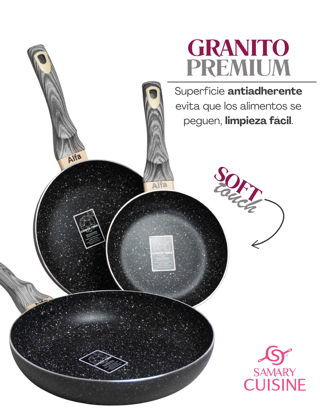 Set 3 Sartenes Canada - ALFA 3 pz comal