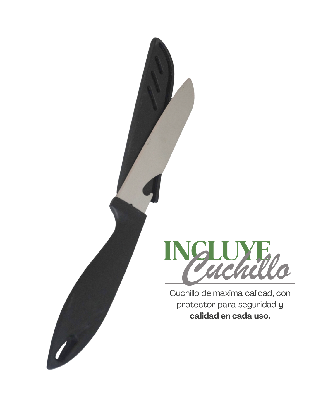 Duo de tabla para picar. Para cocina Plástico + cuchillo