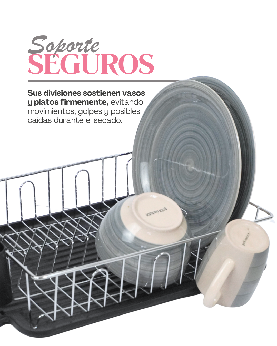 Escurridor de Trastes Acero inoxidable - GENERICO