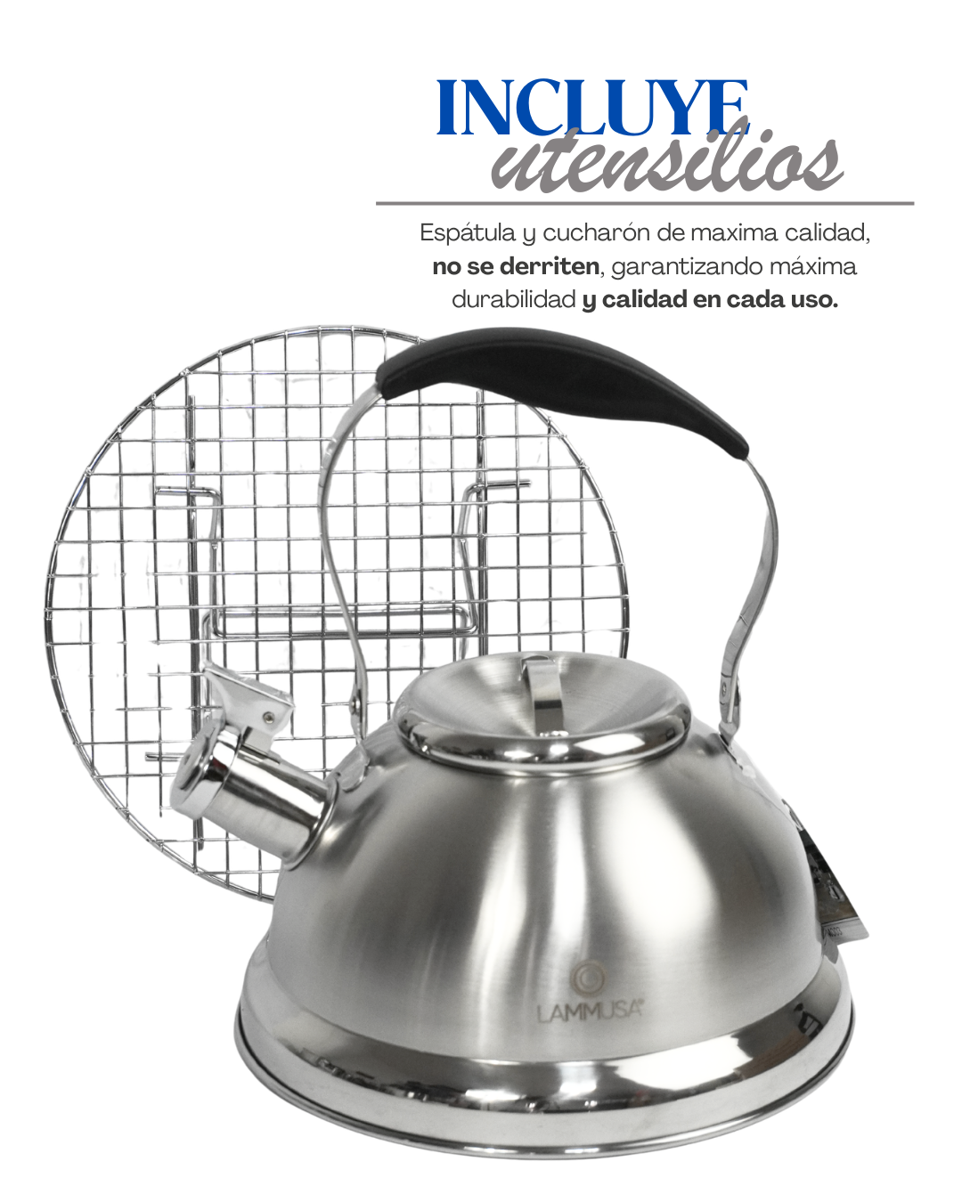 Batería de Acero Inoxidable LM003 - LAMMUSA 14 pz