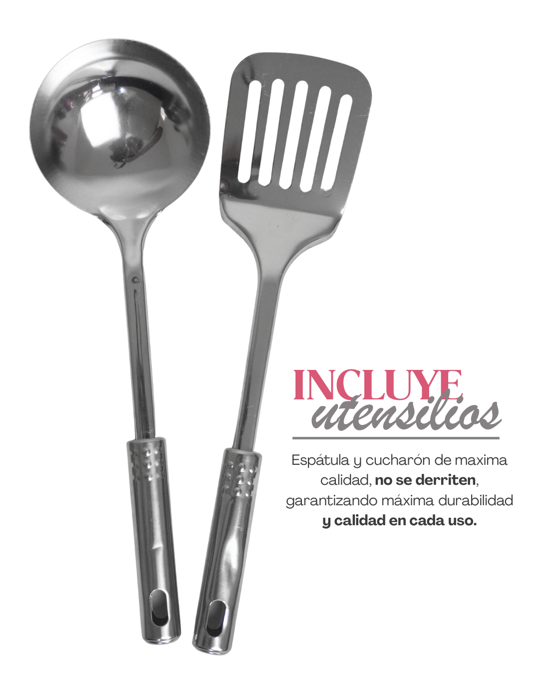 Batería de Cocina Acero Inoxidable Bateria DC - 16 pz con