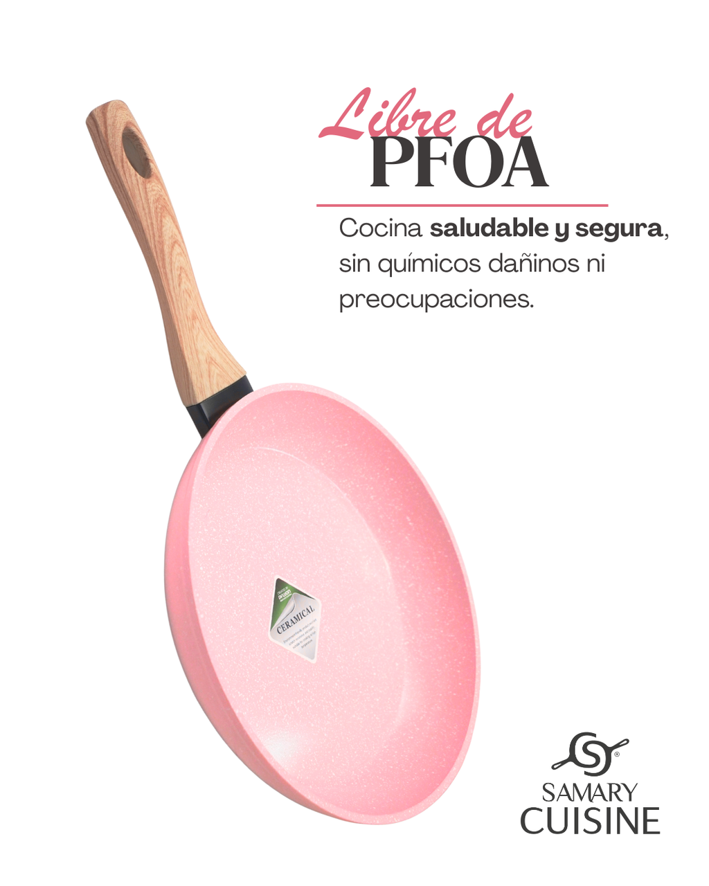 Sartén Kung Fu 3pz Cerámica Antiadherente Calidad Premium
