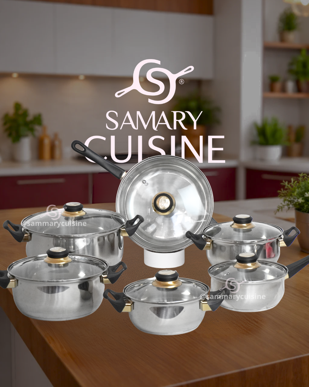 Batería de cocina Acero inoxidable Chapala Veca- ALPHINE CUISINE 12 pz