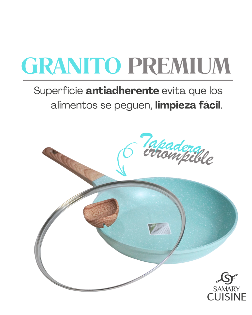 Batería De Cocina Kung Fu Master 15 Pz Antiadherente Ceramic