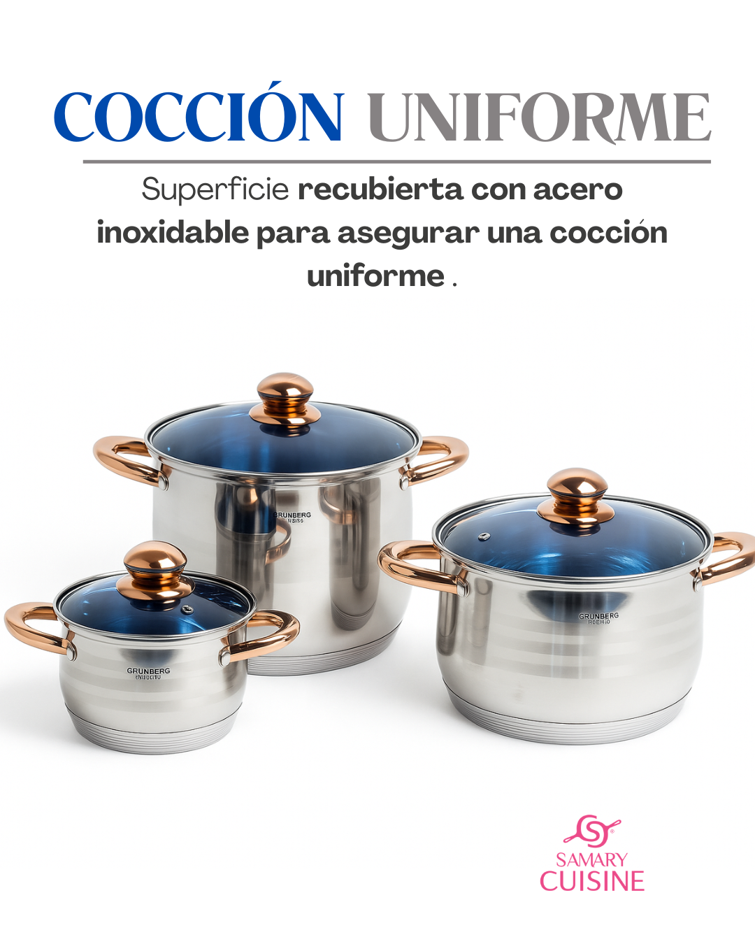 PROMOCIÓN Batería de cocina de acero inoxidable + Vajilla de melamina