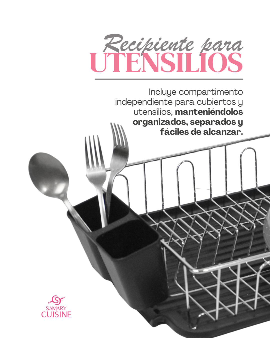 Escurridor de Trastes Acero inoxidable - GENERICO