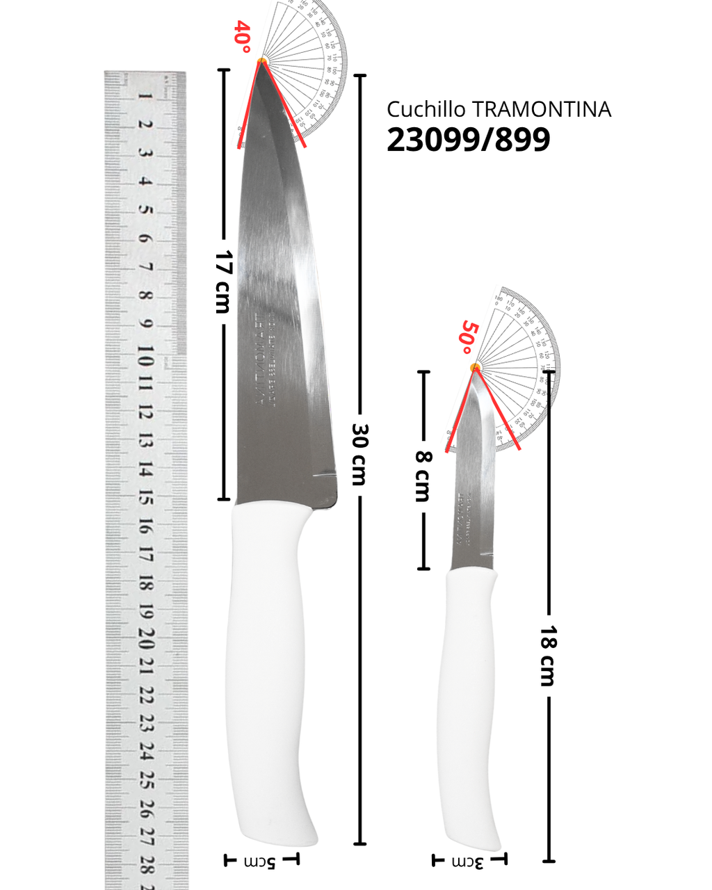 Duo de Cuchillos para Cocina - TRAMONTINA 23099/899
