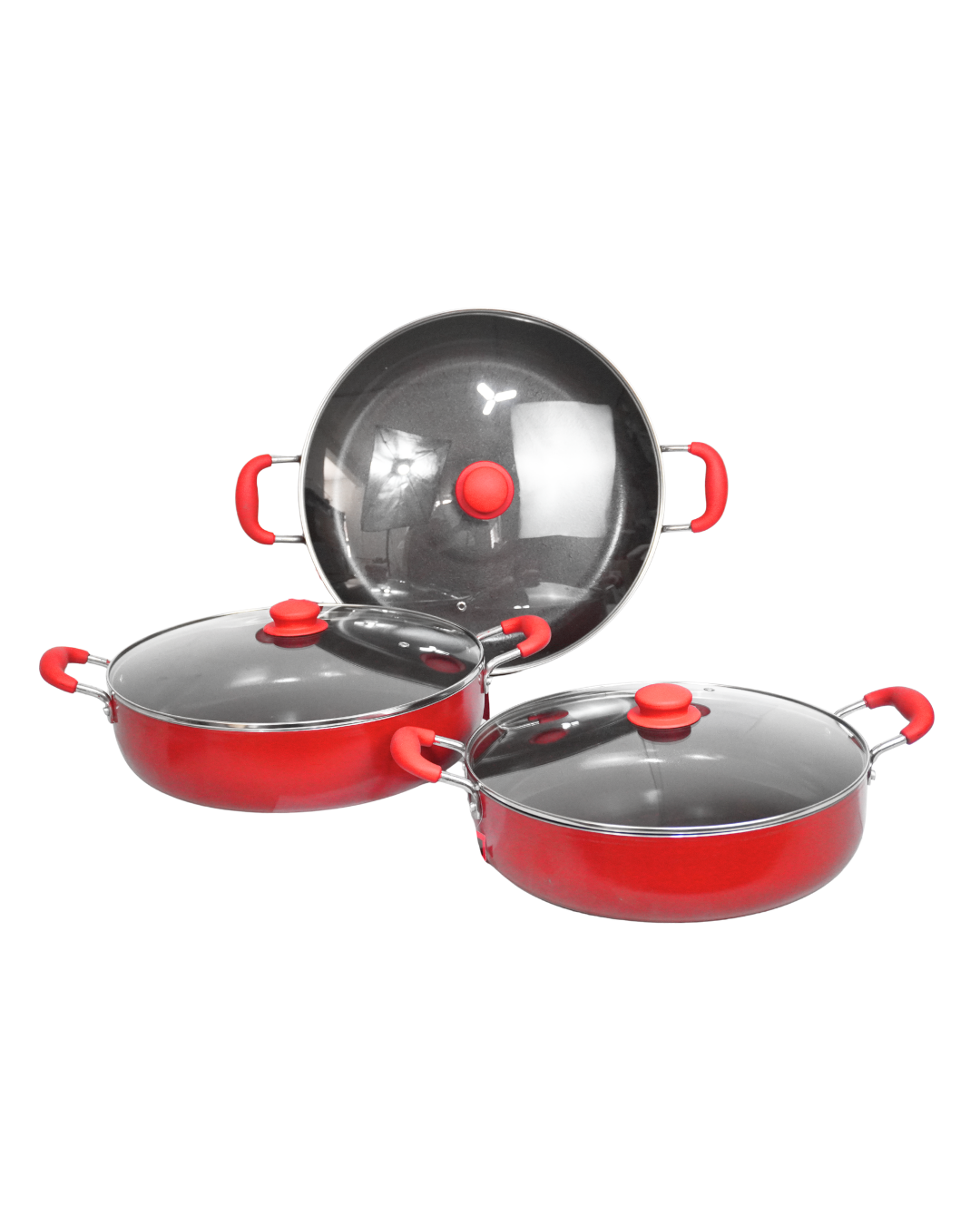 Juego de ollas antiadherentes Terceto - KUCHE 6 pz