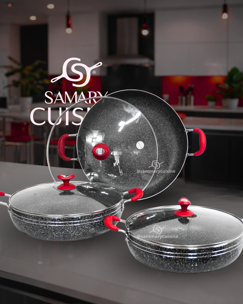 Set de Ollas de Cerámica Antiadherente Tribeca - KUCHE 6 pz
