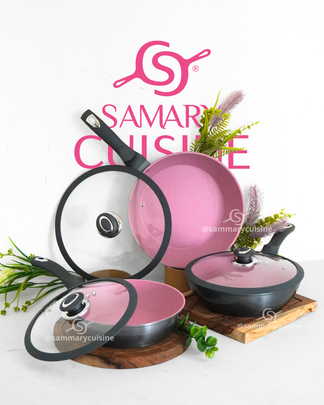 Sartenes tipo woks AIKCWS7 - ALPHINE CUISINE 6 pz Cerámica Antiadherente