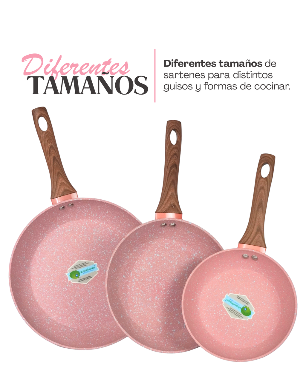 PROMO Set de Sartenes de Cerámica Antiadherente  Manchester - ALFA 3 pz
