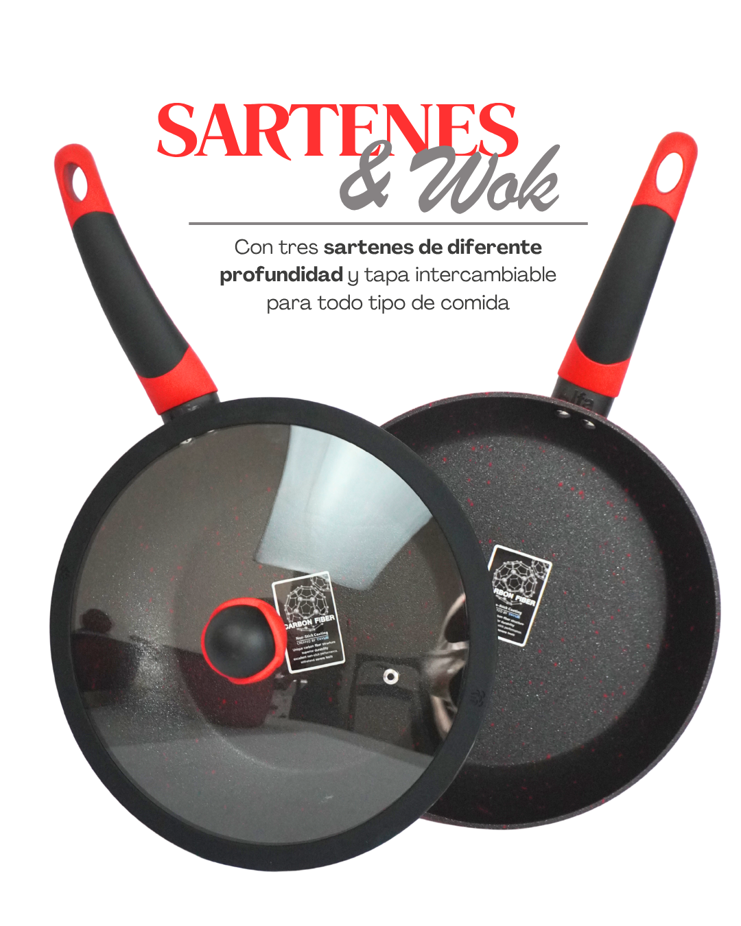 Batería de Cerámica Antiadherente Aurora - ALFA 9 pz