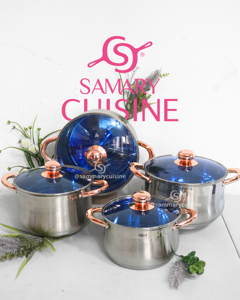 Juego de ollas BAO DOM 8 piezas + Comal de regalo