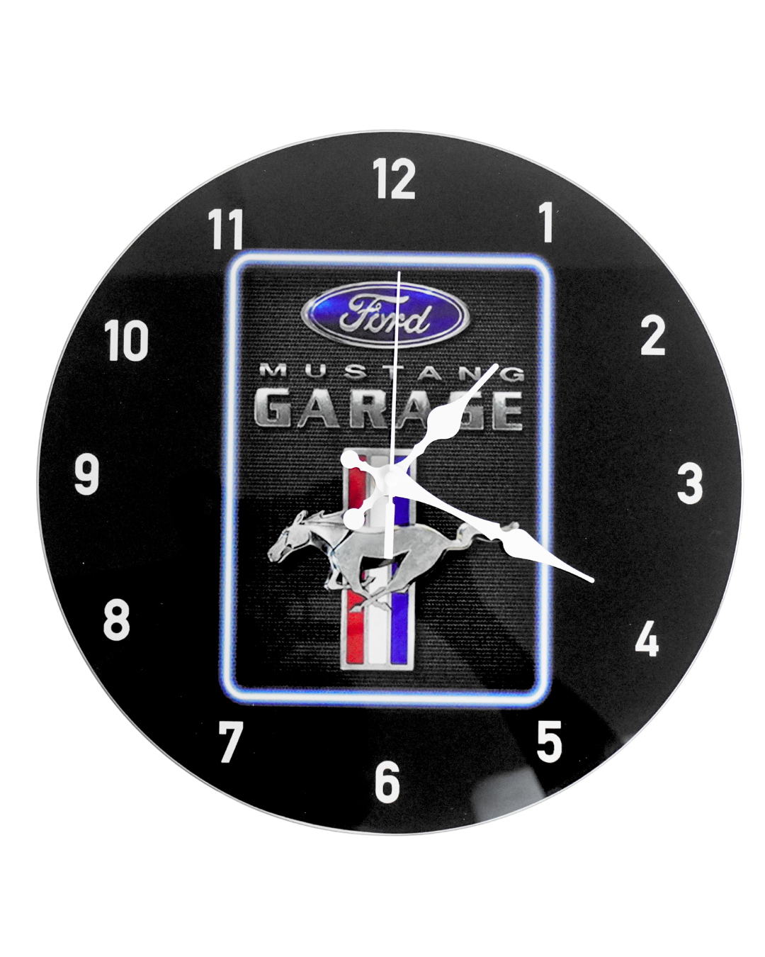 Reloj de cristal circular de autos - Reloj decorativo de pared