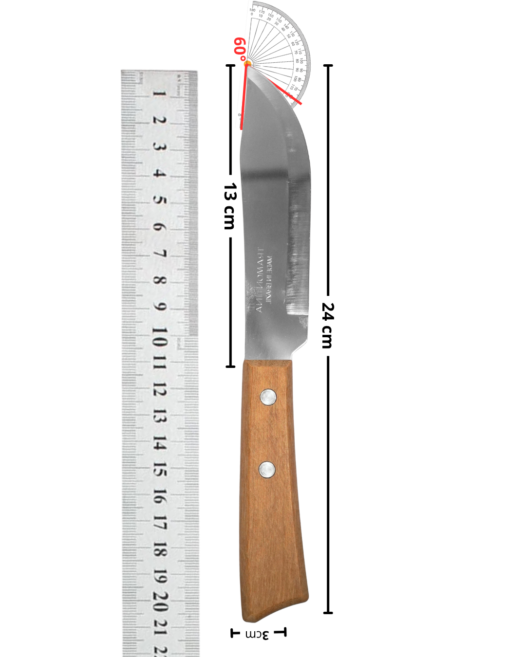 Cuchillo machete CH madera - TRAMONTINA 22947/105 24 cm