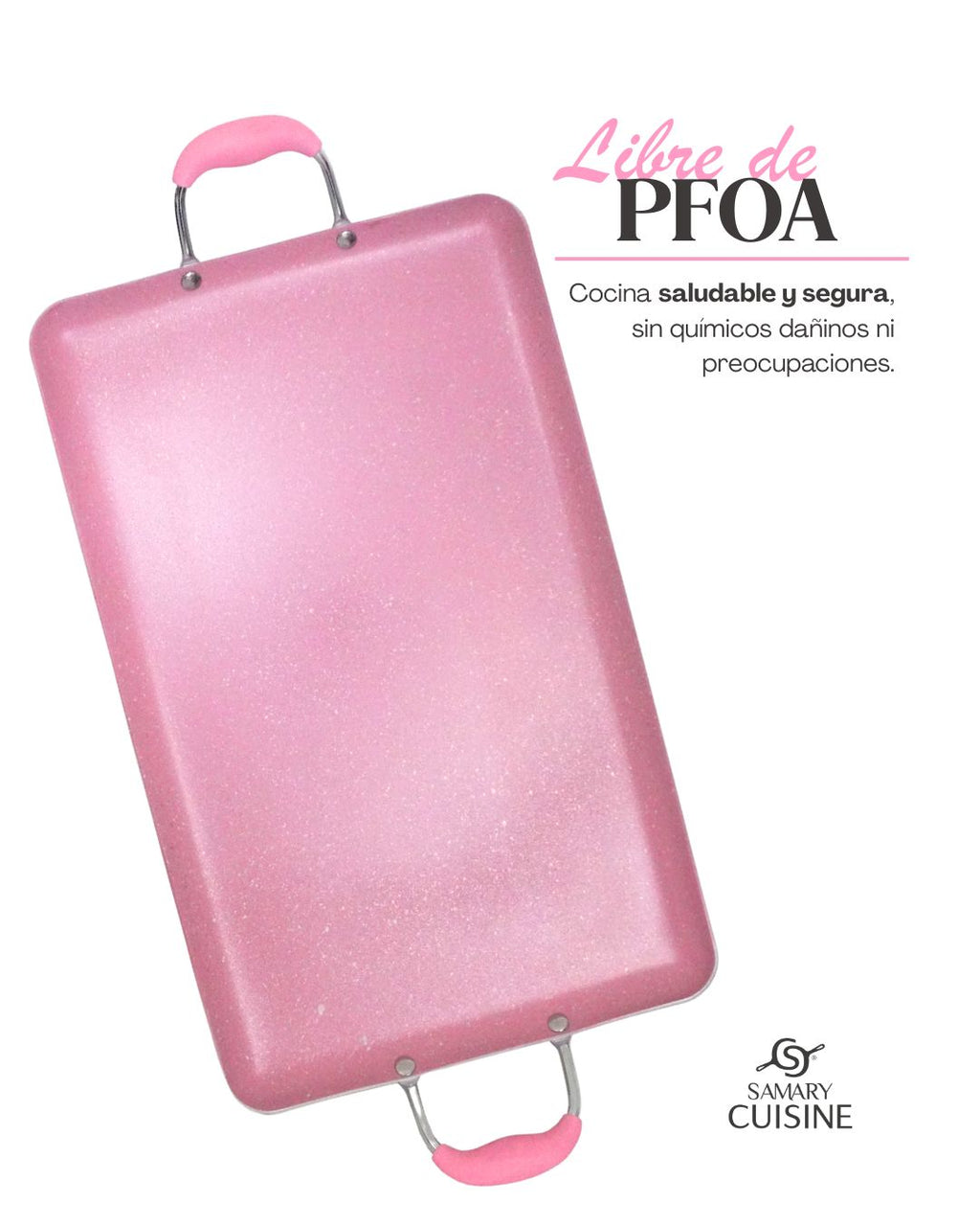 Comal  cerámica antiadherente - DRAGON CHEF 1pz para doble hornilla