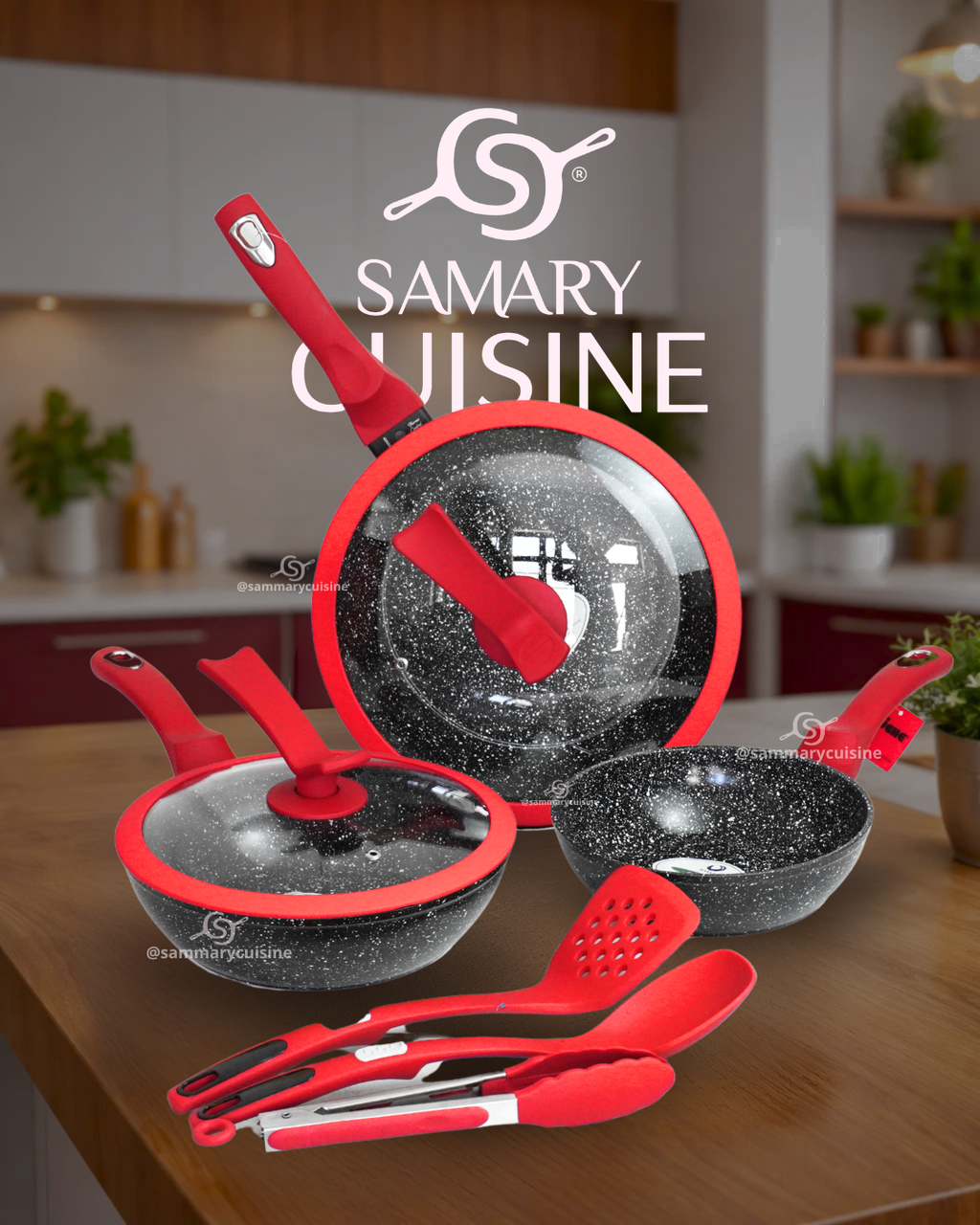 Set de Sartenes Candy - KUCHE 8 pz Cerámica Antiadherente