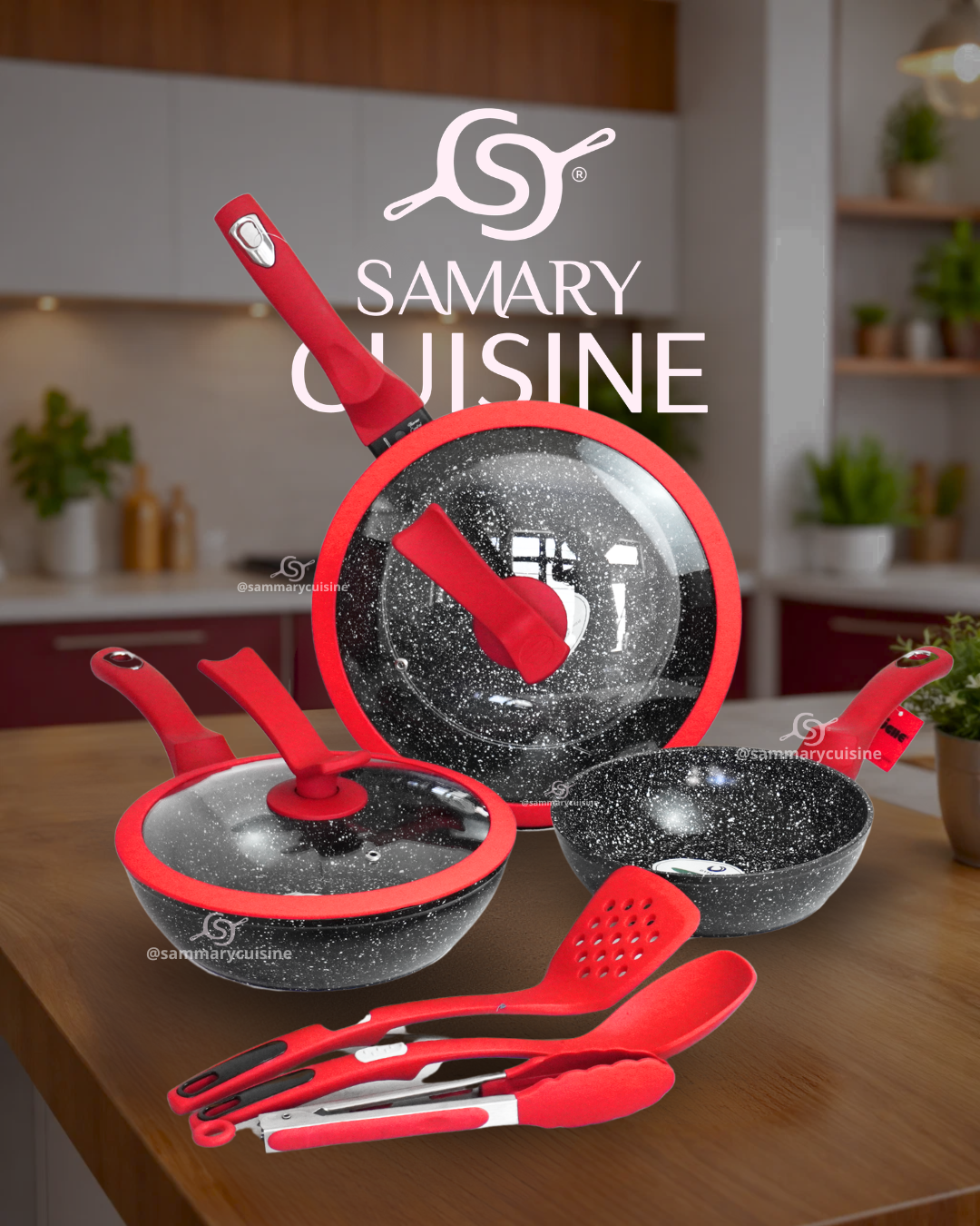 Set de Sartenes Candy - KUCHE 8 pz Cerámica Antiadherente