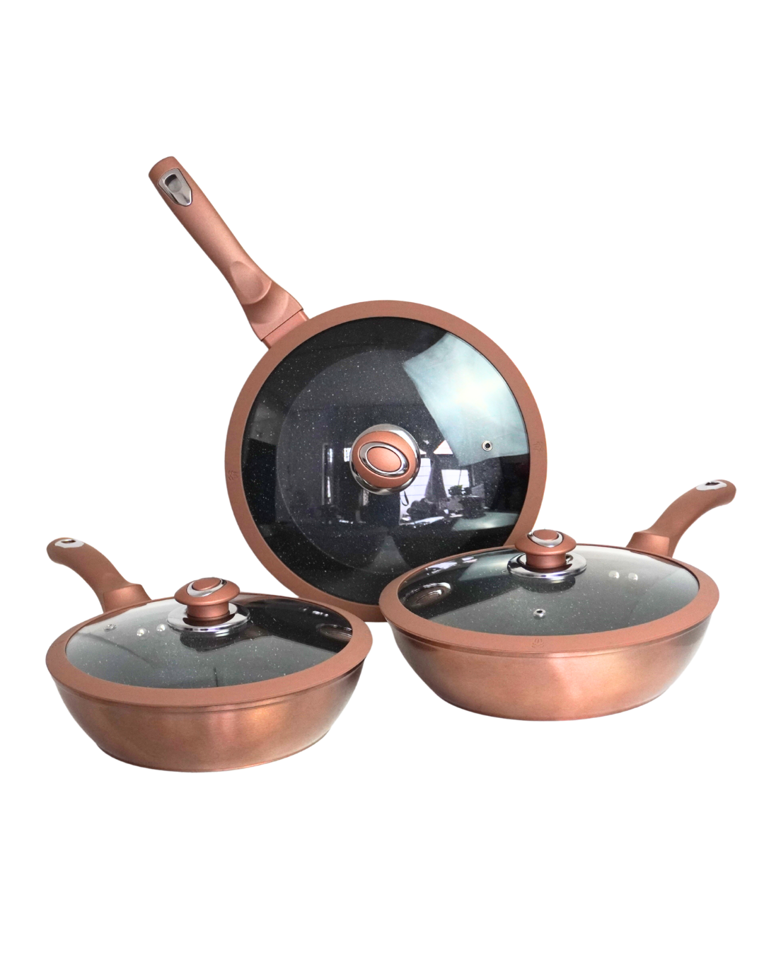 Sartenes tipo woks AIKCWS7 - ALPHINE CUISINE 6 pz Cerámica Antiadherente