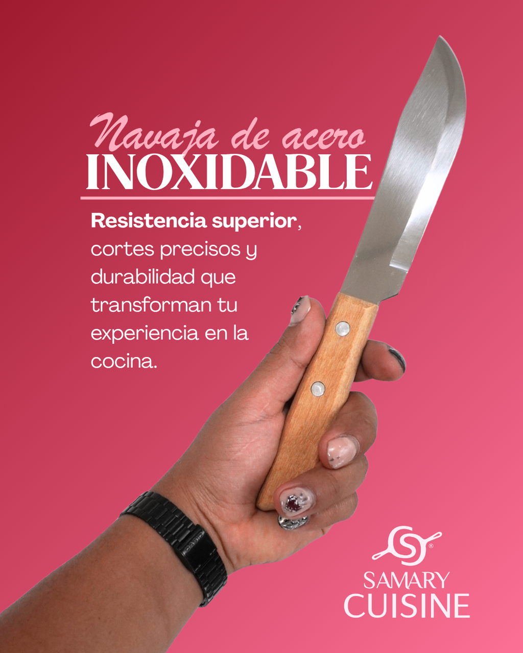 Cuchillo machete CH madera - TRAMONTINA 22947/105 24 cm