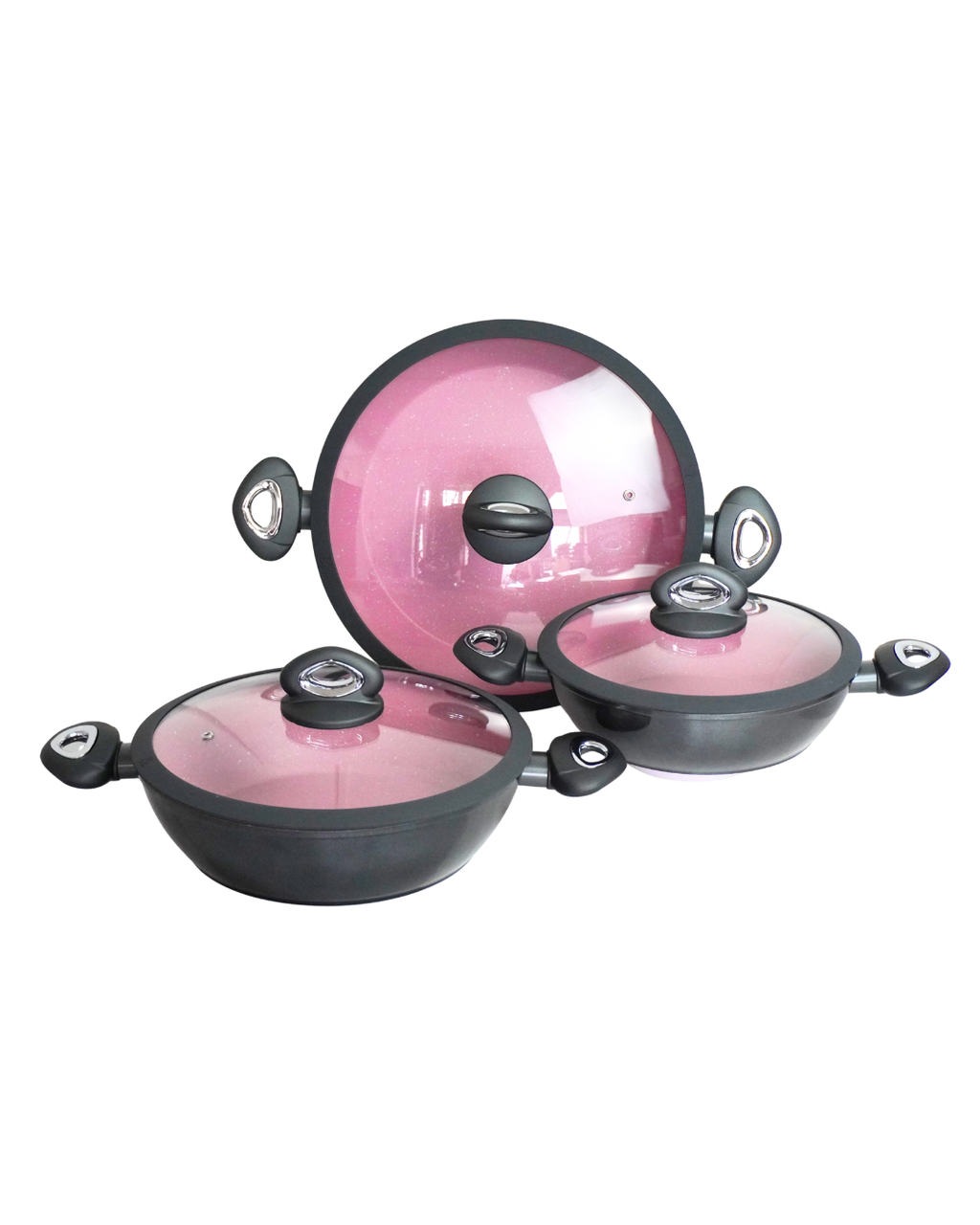Set de Ollas de Cerámica Antiadherente AIKCWS - ALPHINE CUISINE 6 pz